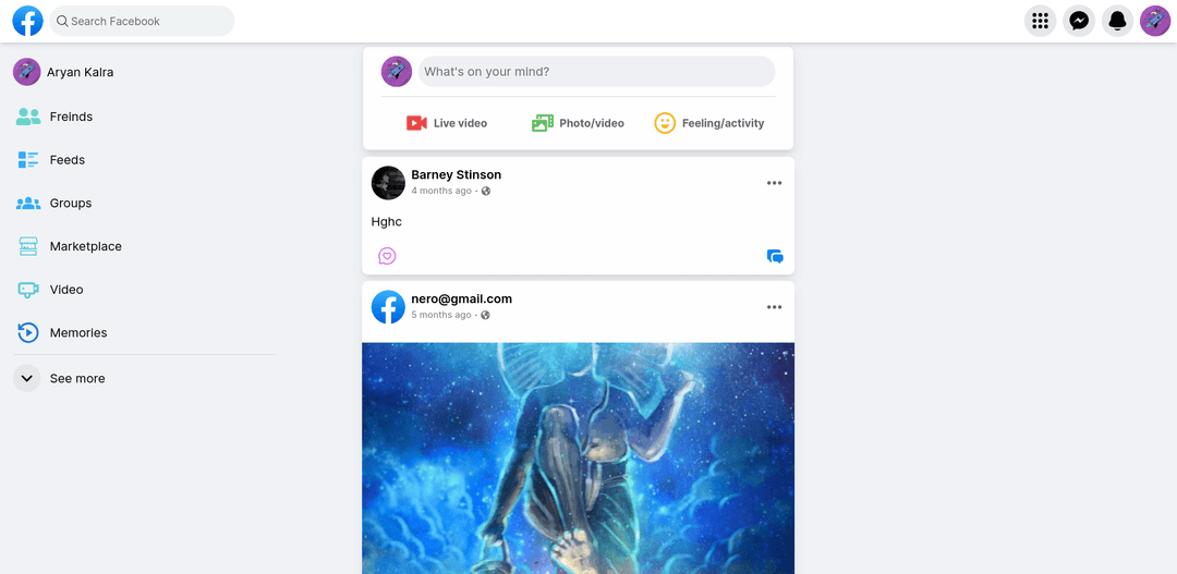 Facebook-clone Project